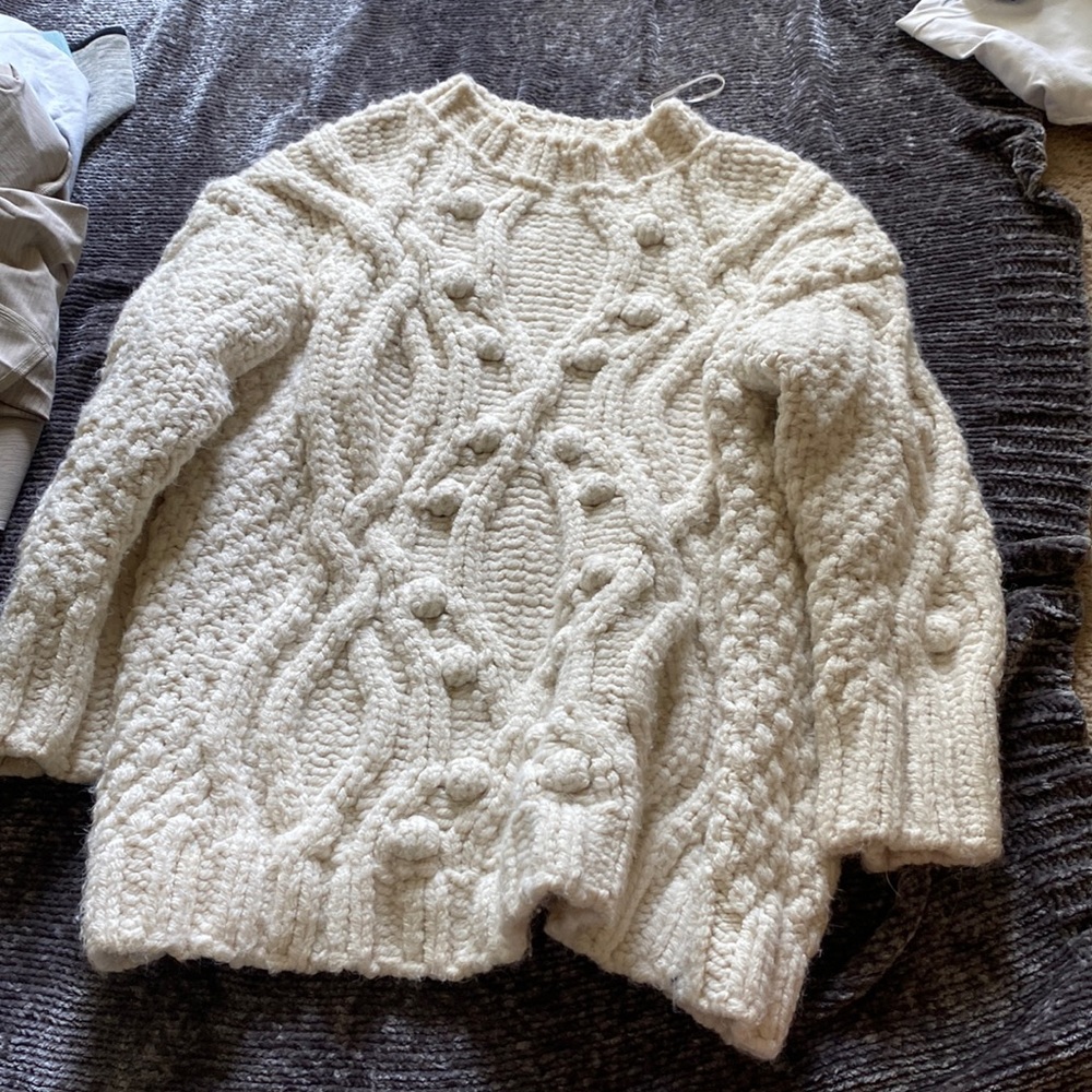 Oversized knit Zara sweater